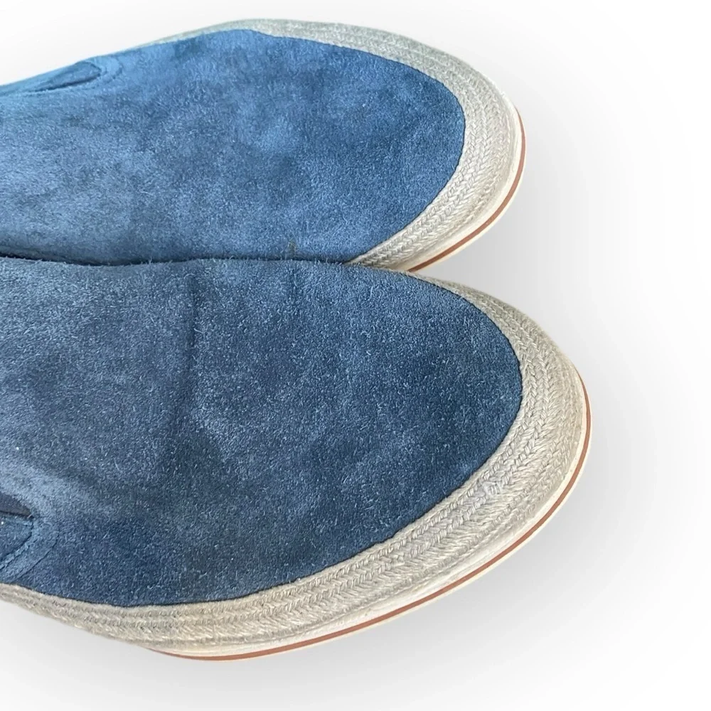 P4 Prada Sport Blue Suede Linea Rossa Espadrille Loafers‎